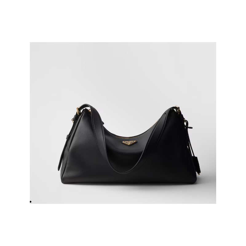 Prada Aimée large leather shoulder bag