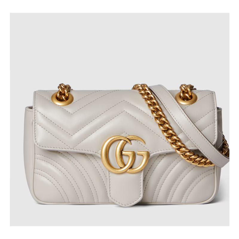 Gucci GG marmont Mini Shoulder Bag -Light Grey