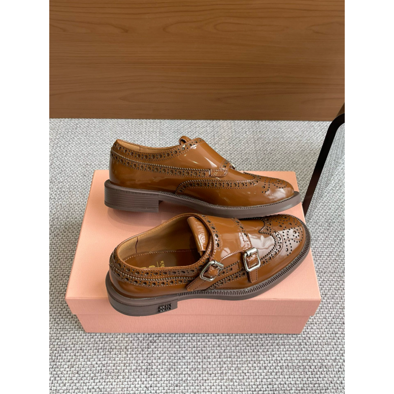 Miu Miu leather loafers