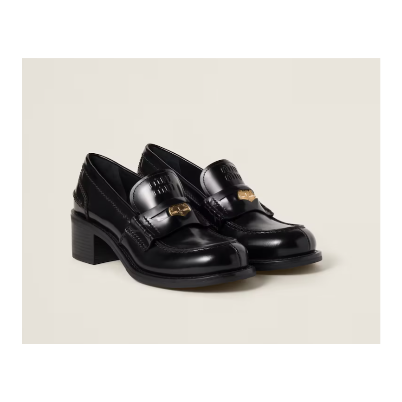 Miu Miu leather loafers