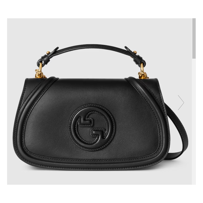 Gucci blondie Small Top Handle Bag-Black leather