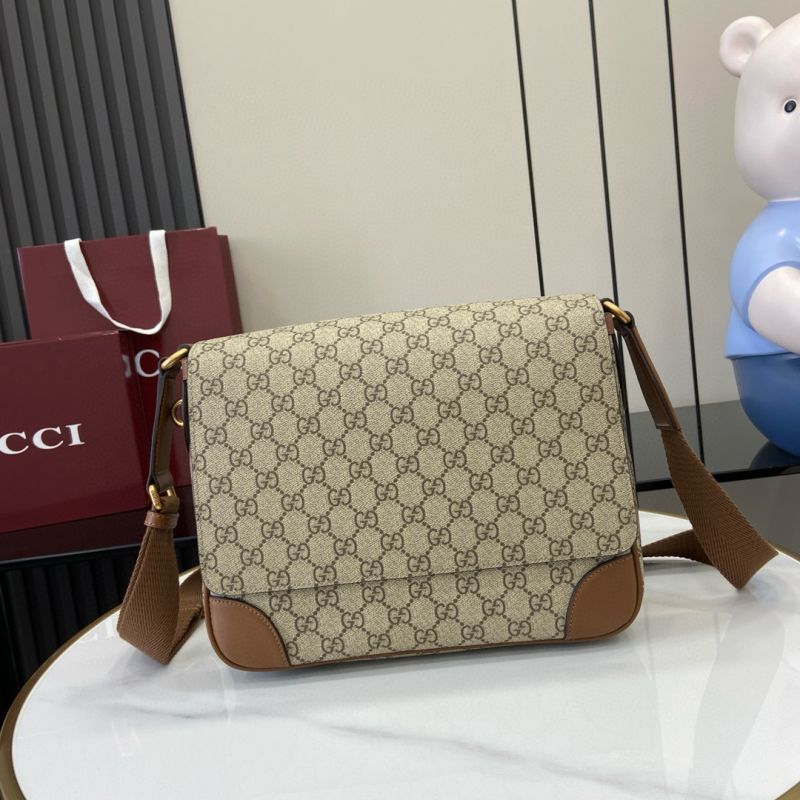 Gucci GG Emblem Medium Crossbody Bag 