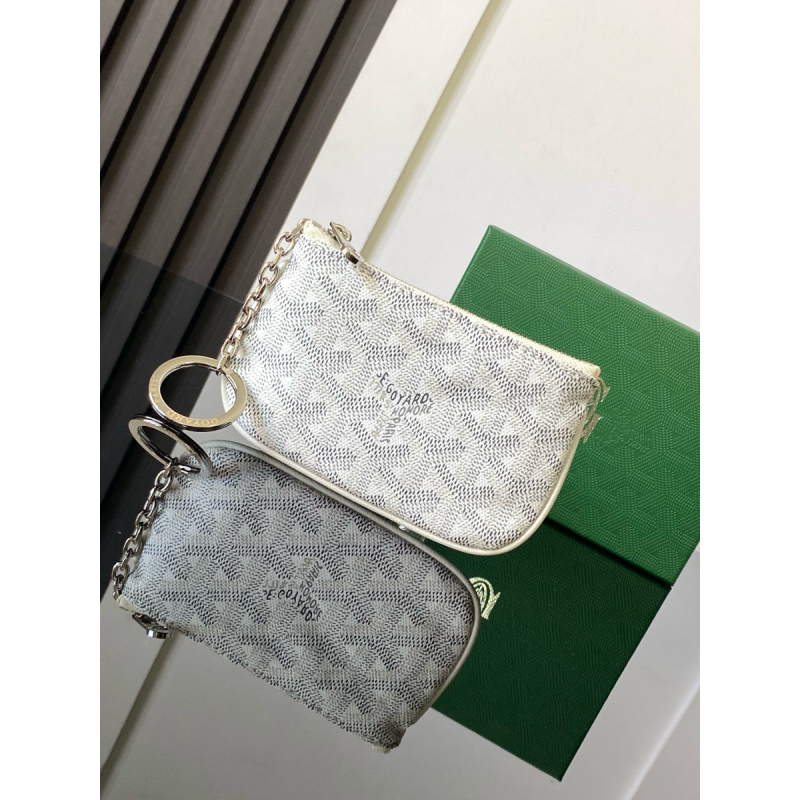 Goyard Sénat Nano Key Pouch-White