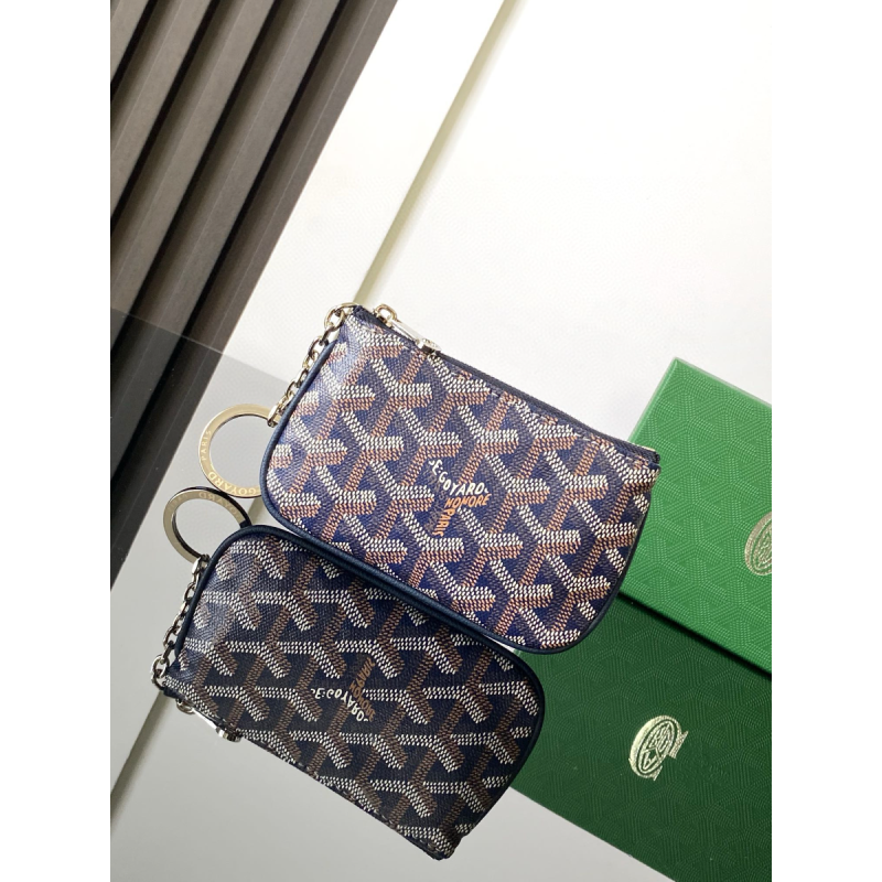Goyard Sénat Nano Key Pouch-Navy blue