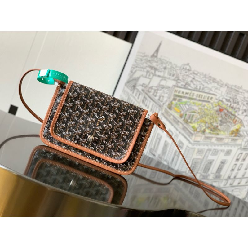 Goyard Plumet Pouch  Wallet -Black & Tan