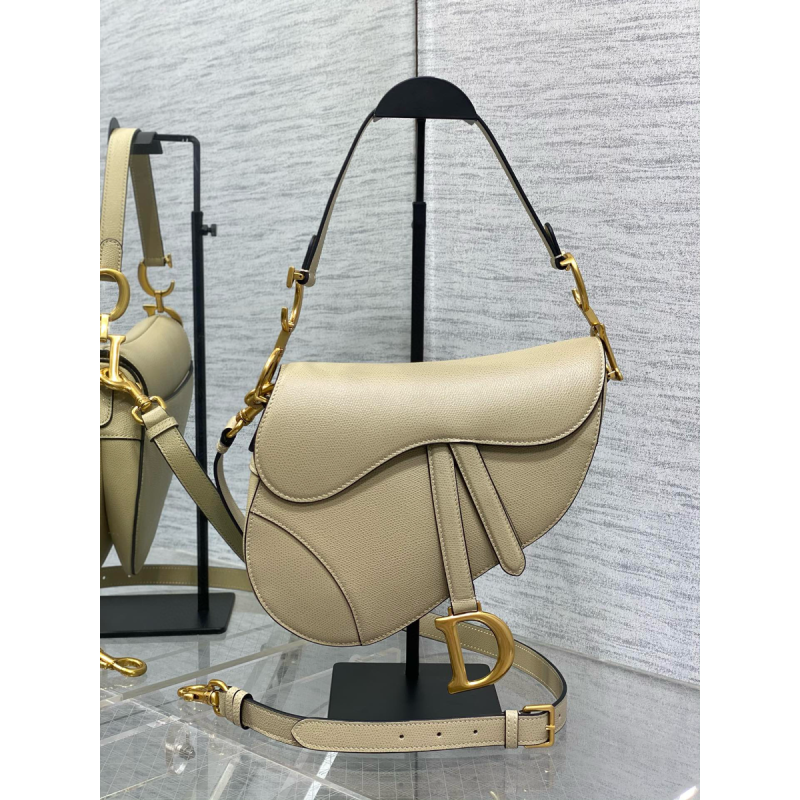 Dior Saddle Bag with strap-Sand