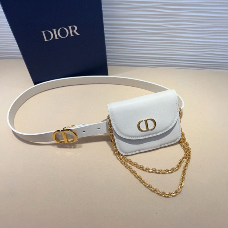 Dior dünner Gürtel mit Tasche