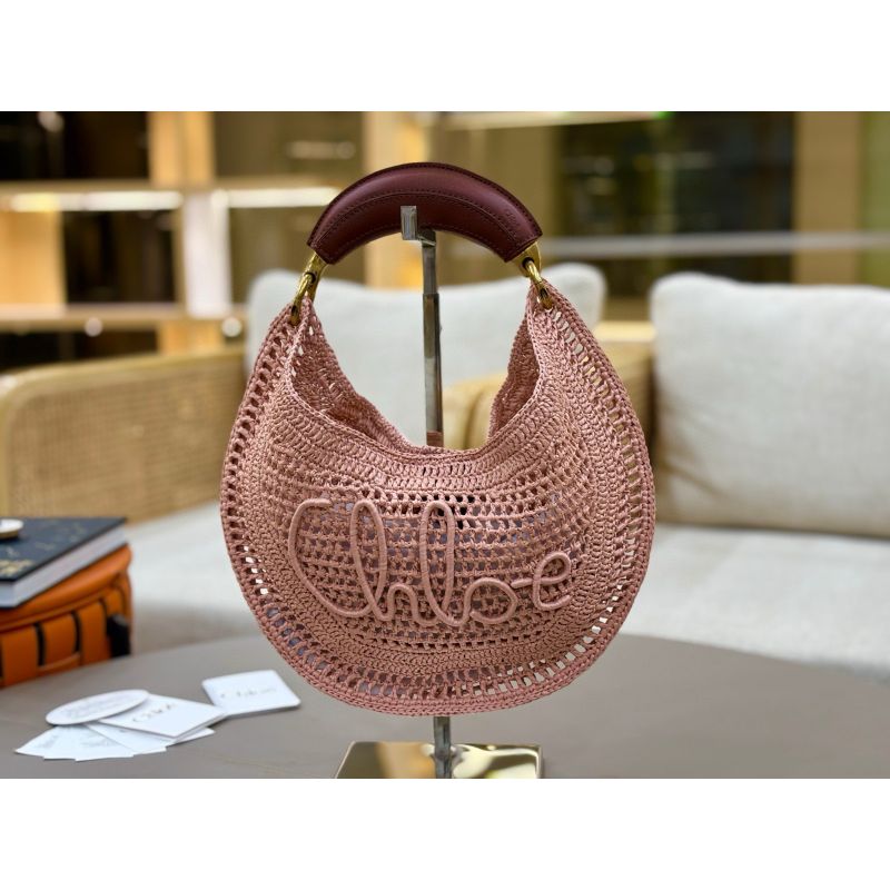 Chloe Summer Banana Hobo bag in Raffia 