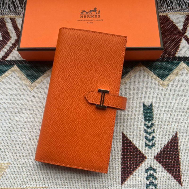Hermes Bären lange Brieftasche-Orange
