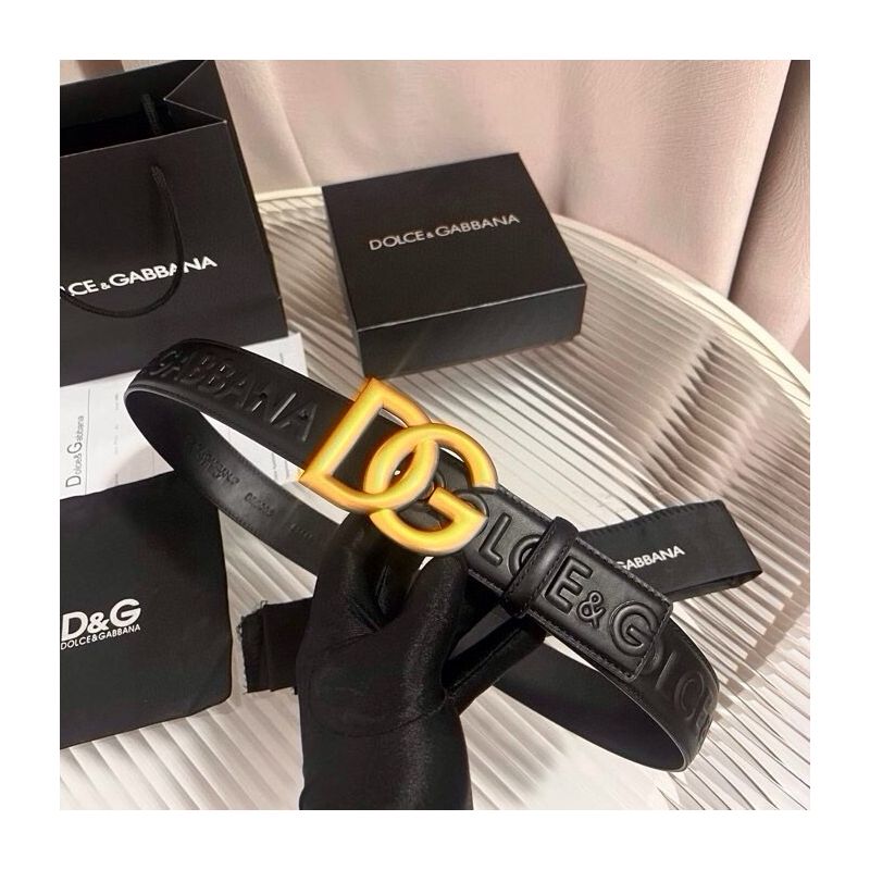 Dolce Gabbana Leder Gürtel 4.0cm