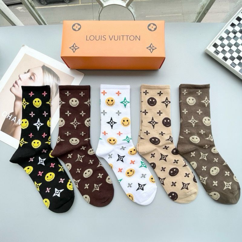 LV Socks ( 5 pairs)