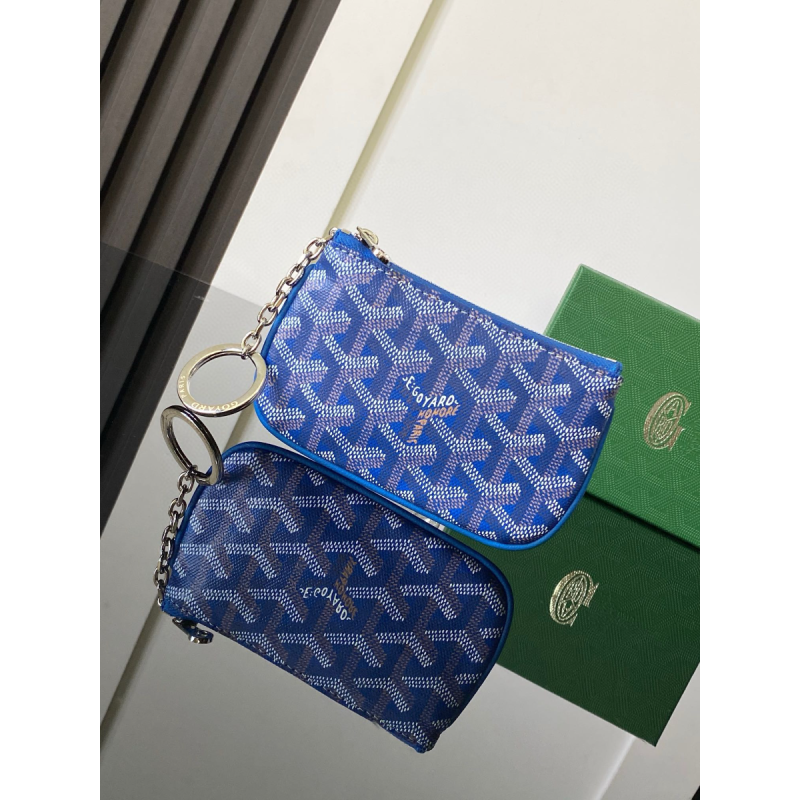 Goyard Sénat Nano Key Pouch-Sky blue