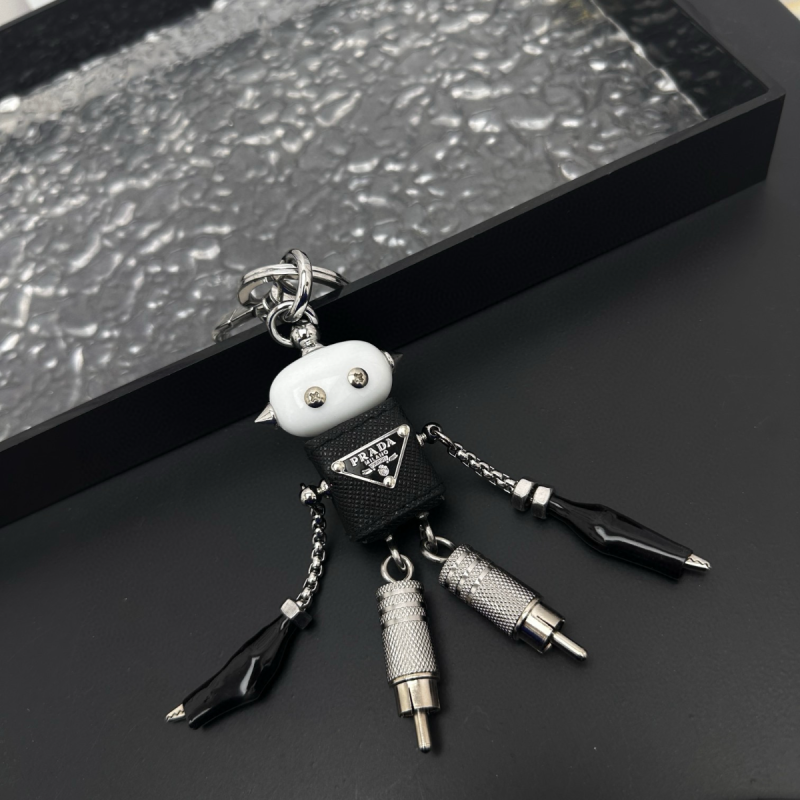 Prada Saffiano Leder Schlüsselhalter