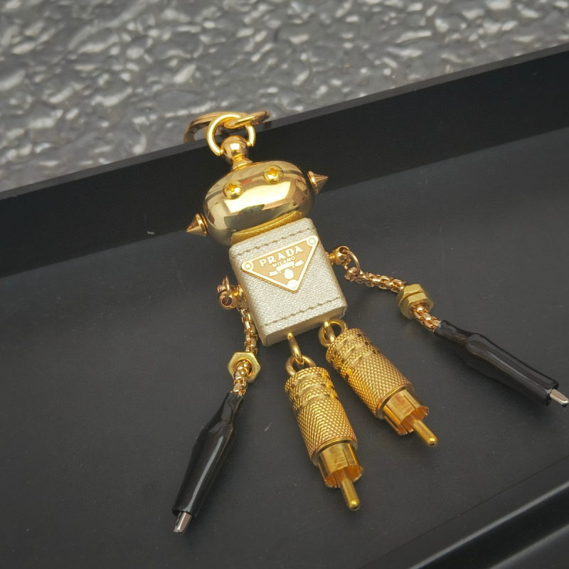 Prada Saffiano Leder Schlüsselhalter